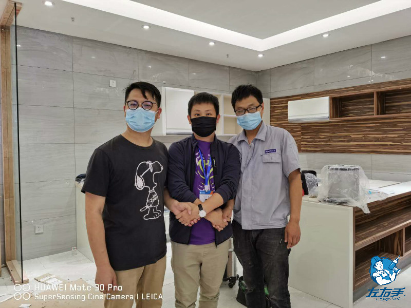 廣西左右手安裝案例|堅持左右手服務(wù)理念：服務(wù)一家，滿意一家！